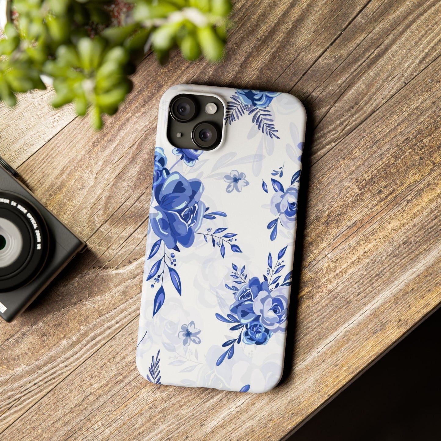 French Blue and White Toille, Slim Phone Cases, Case-Mate IPHONE16 and all sizes