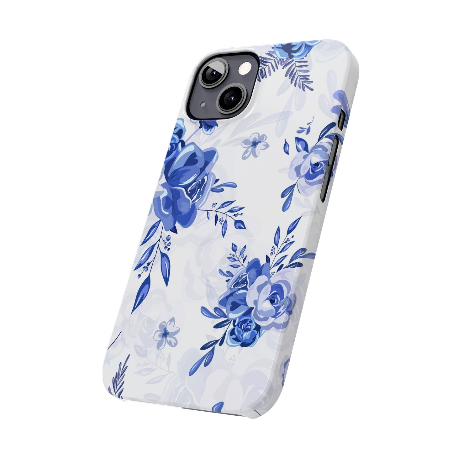 French Blue and White Toille, Slim Phone Cases, Case-Mate IPHONE16 and all sizes