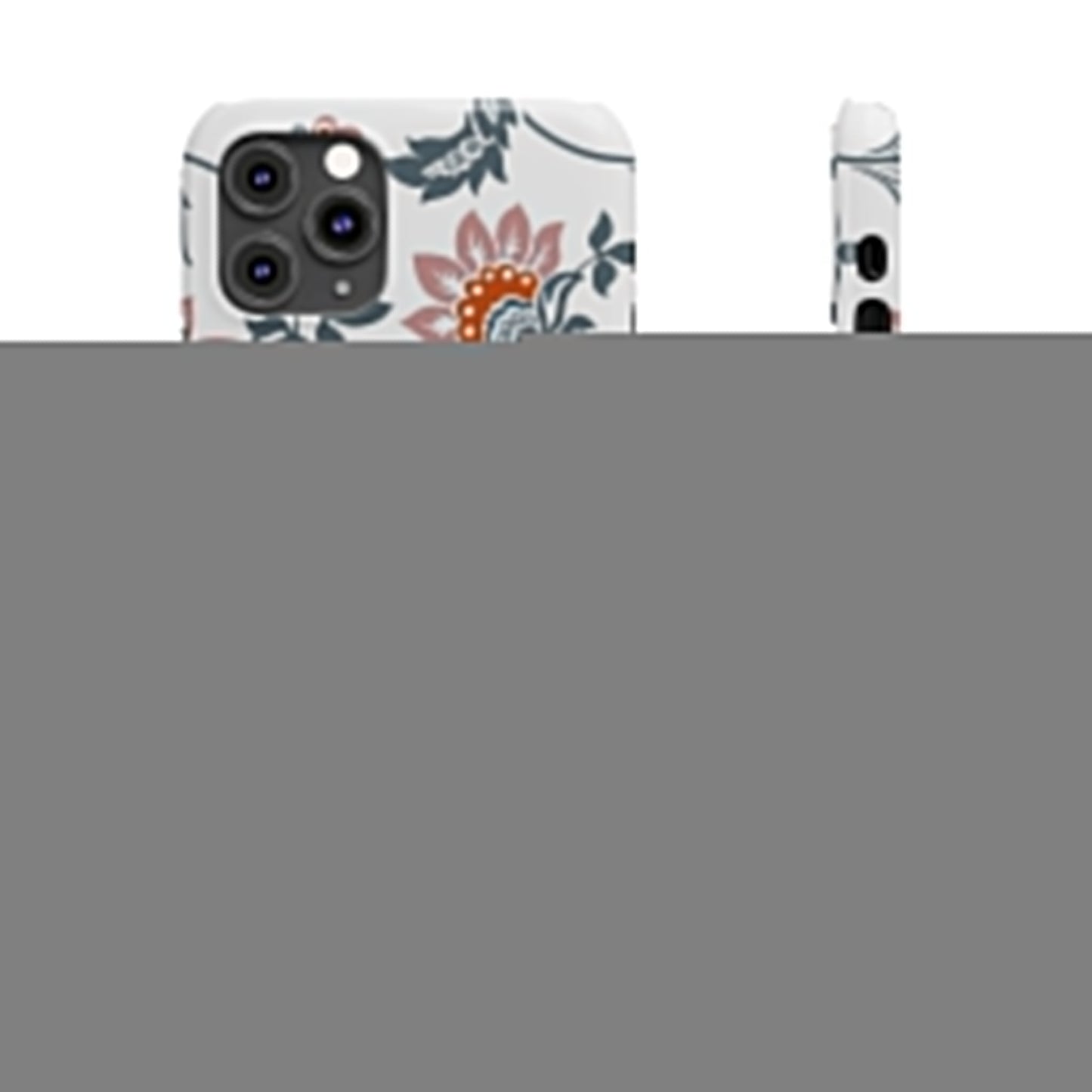 Pink and Green Flower Pattern, Floral Slim Phone Cases, Case-Mate IPHONE16 and all sizes