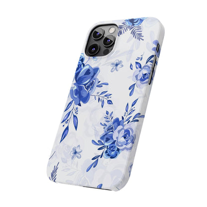 French Blue and White Toille, Slim Phone Cases, Case-Mate IPHONE16 and all sizes